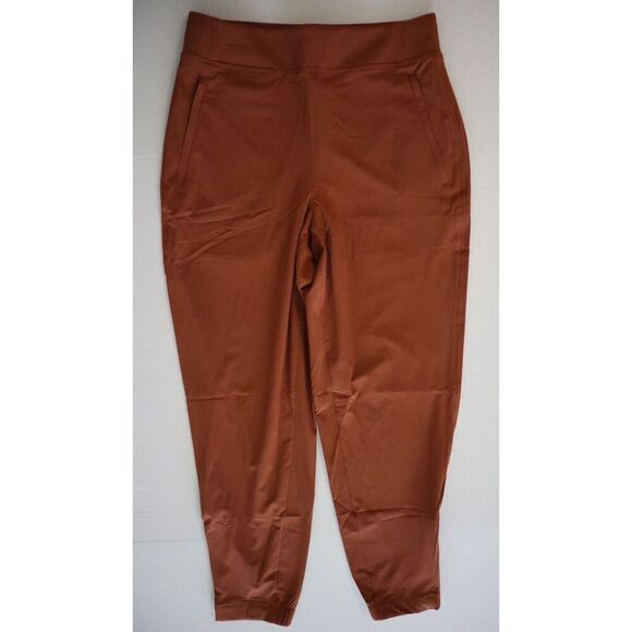 Athleta 533443-05 Women's Sz 8 Brown Brooklyn Heights Hi-Rise Jogger Pants - Picture 1 of 12